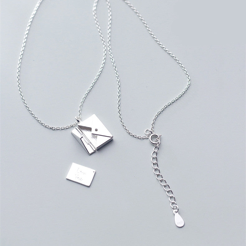 Envelop Necklace with Lover Letter