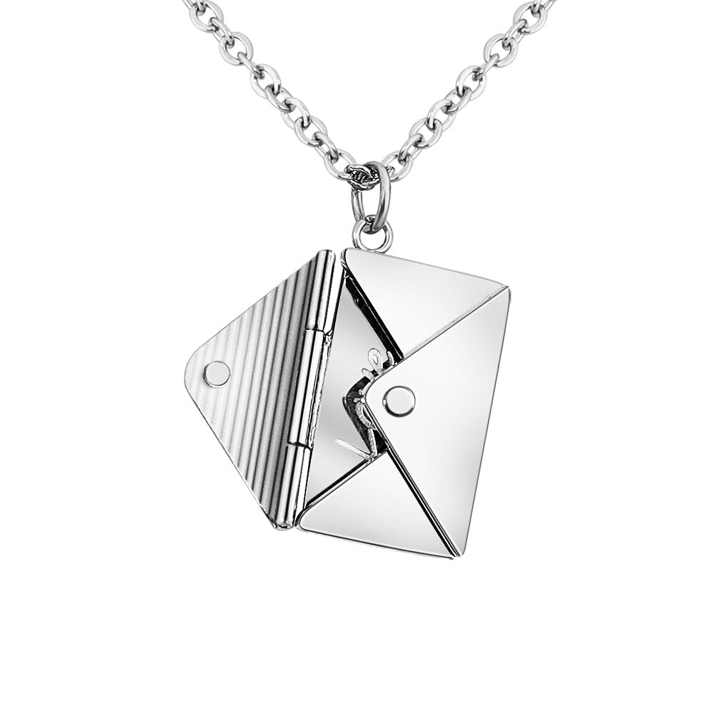 Envelop Necklace with Lover Letter